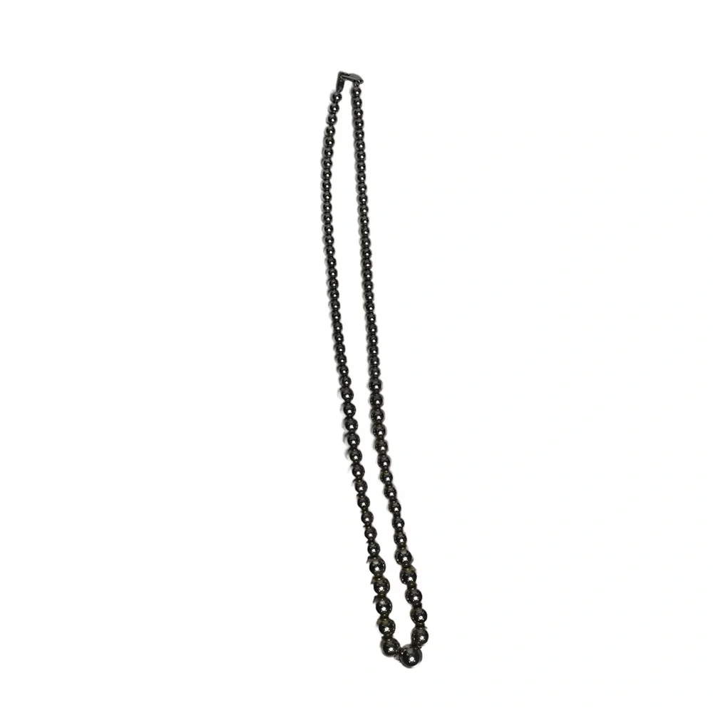 Oster Graduated Silver Beaded Necklace - Picture 4 of 9